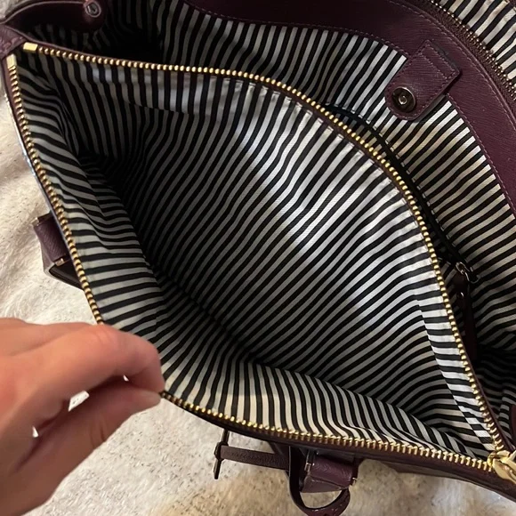 Deep plum Kate Spade large bag - Picture 5 of 9